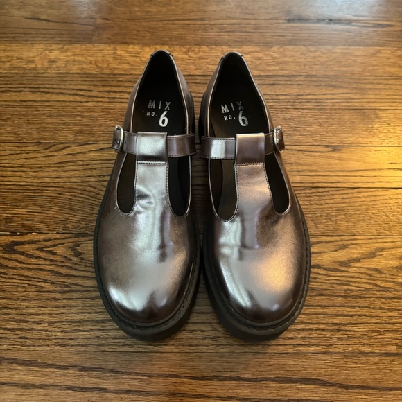 Mix No. 6 - Metallic Purple/Silver Mary Jane Platform - Picture 2 of 4